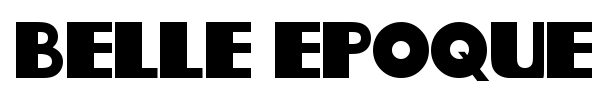 Belle Epoque font preview